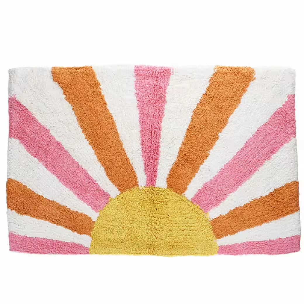 REX LONDON Badematte Sunset Sonnenuntergang Motiv rutschfest