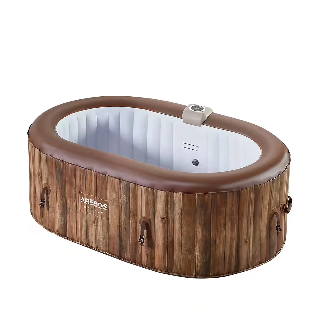 AREBOS Whirlpool BERGEN aufblasbar 2 Personen 90 Massagedüsen
