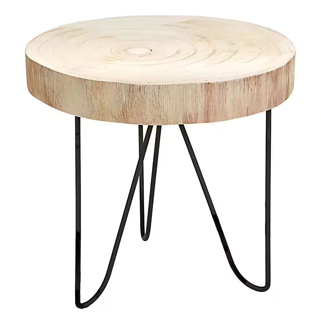 Buri Beistelltisch Holztisch 29,5x29 cm Gartentisch Pflanzenhocker
