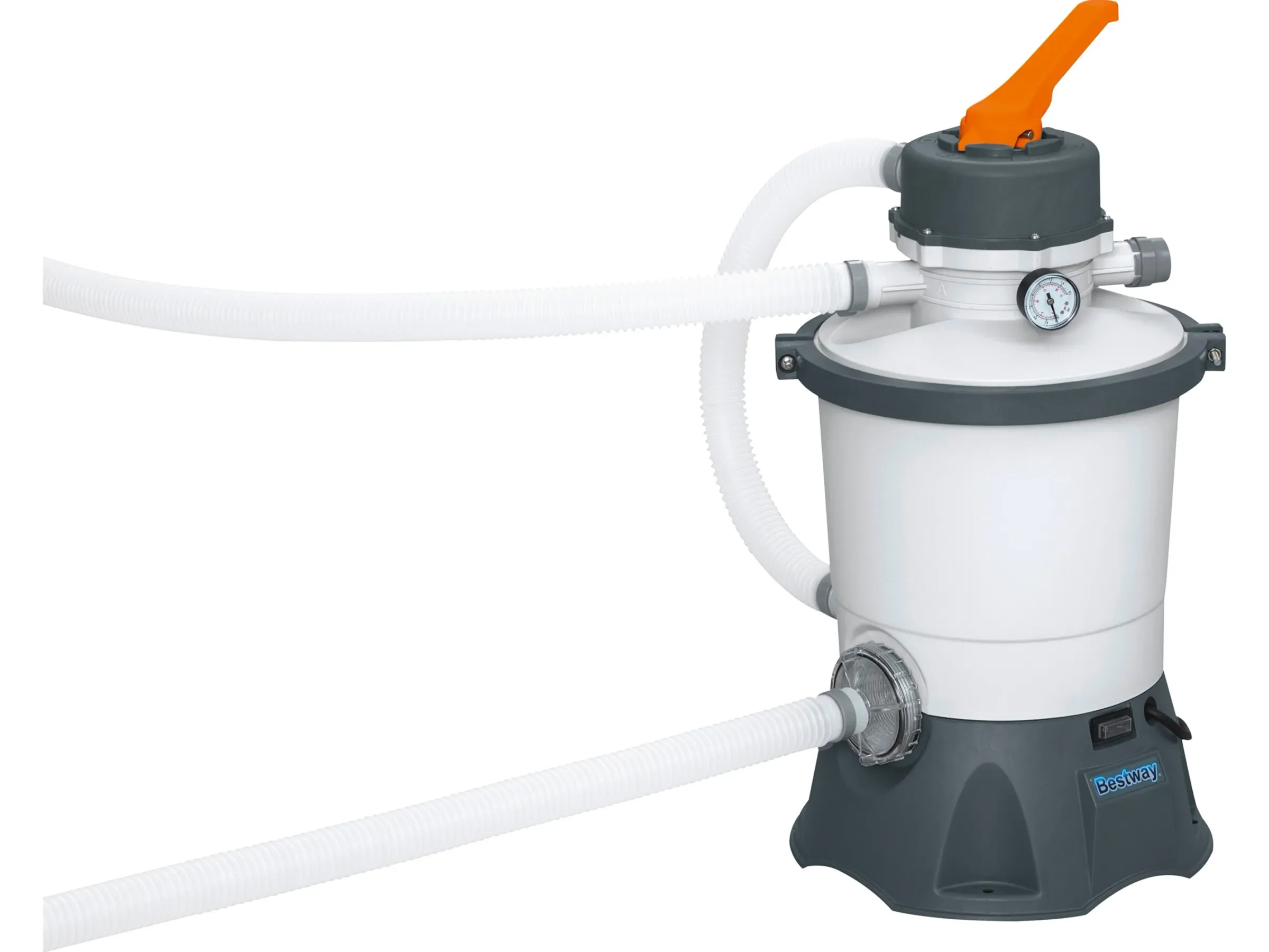 KARIBU Pool 2 Set C mit Filteranlage, Skimmer, zwei Sonnenterrassen