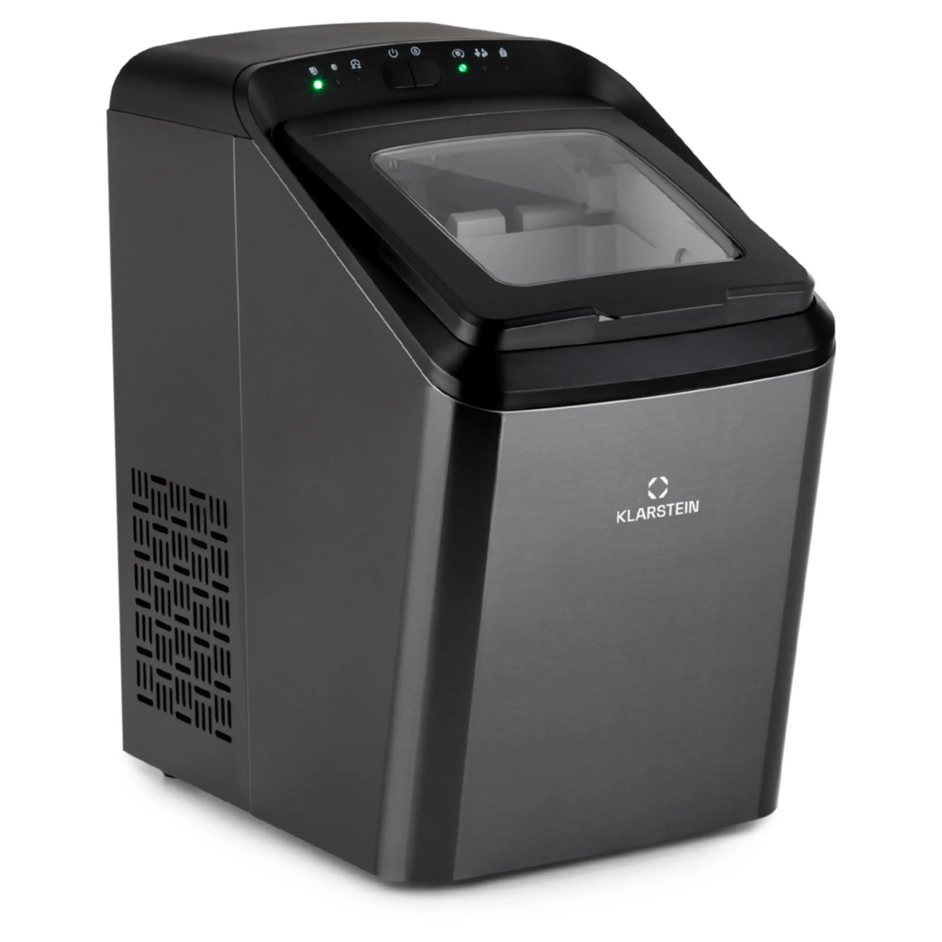 KLARSTEIN Partytime Eiswürfelmaschine 145 W Schwarz Metallic