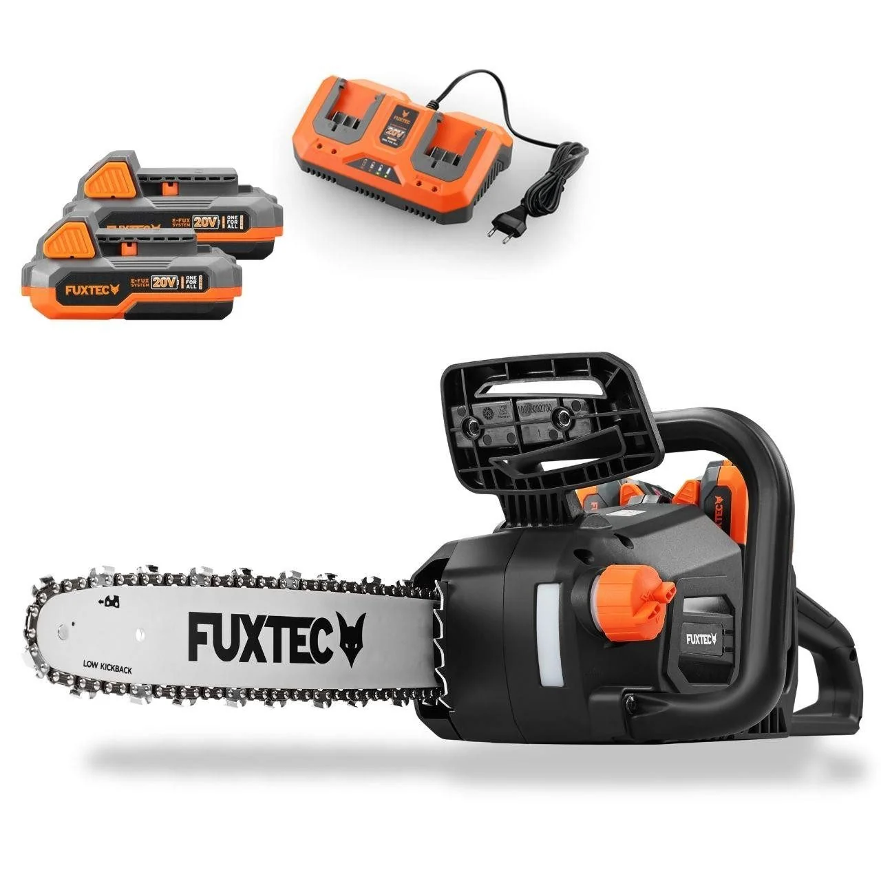 FUXTEC Akku-Kettensäge FX-E2KSSET Set Akku Motorsäge
