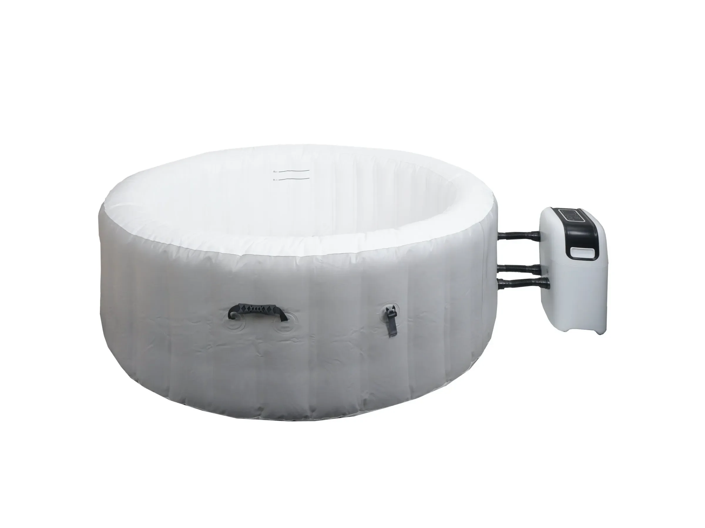 MCW Whirlpool N97 aufblasbar 180 cm heizbar für 4 Personen grau-weiß