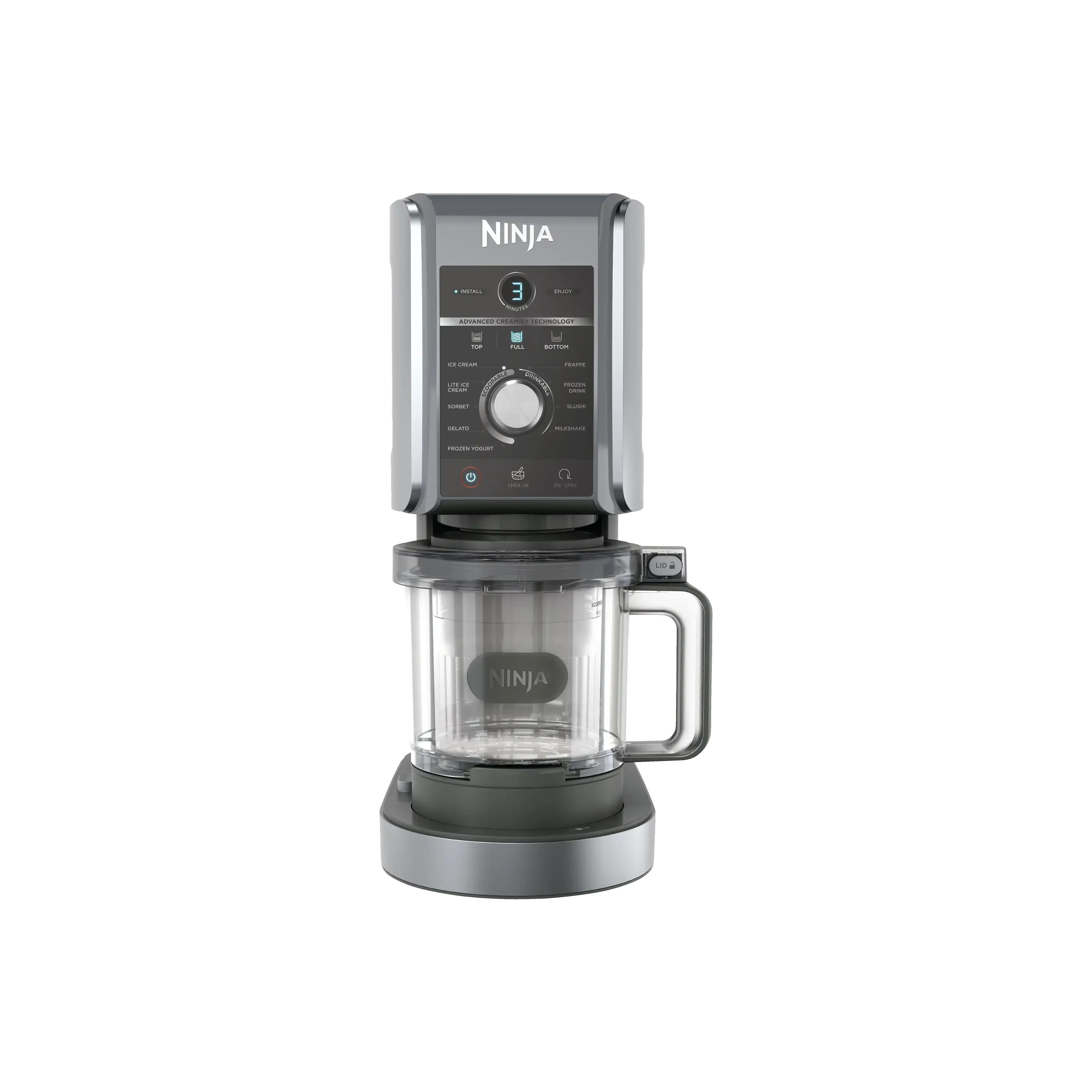 Ninja Creami Deluxe NC502EU 10-in-1 Eismaschine 800 W Schwarz Silber
