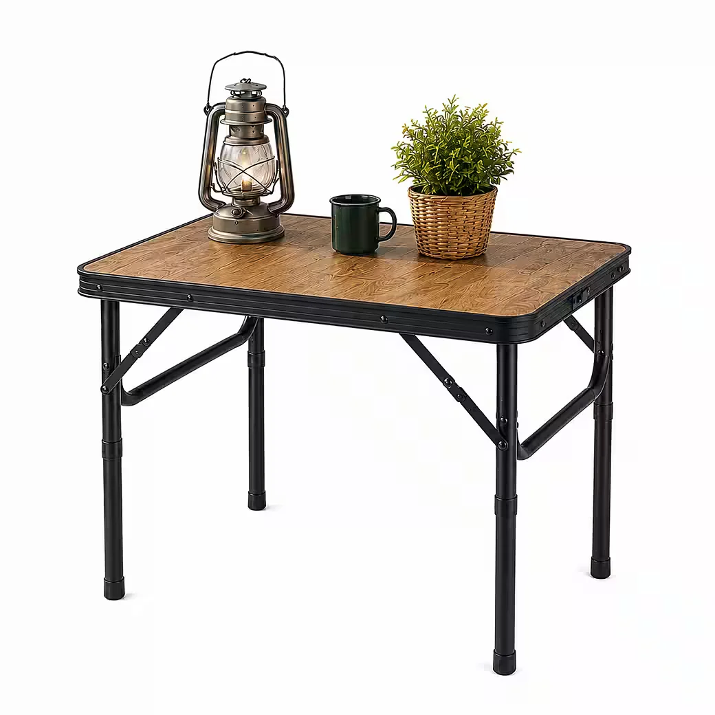 MOJAWO Campingtisch klappbar Alu 60x45 cm höhenverstellbar 26/56 cm