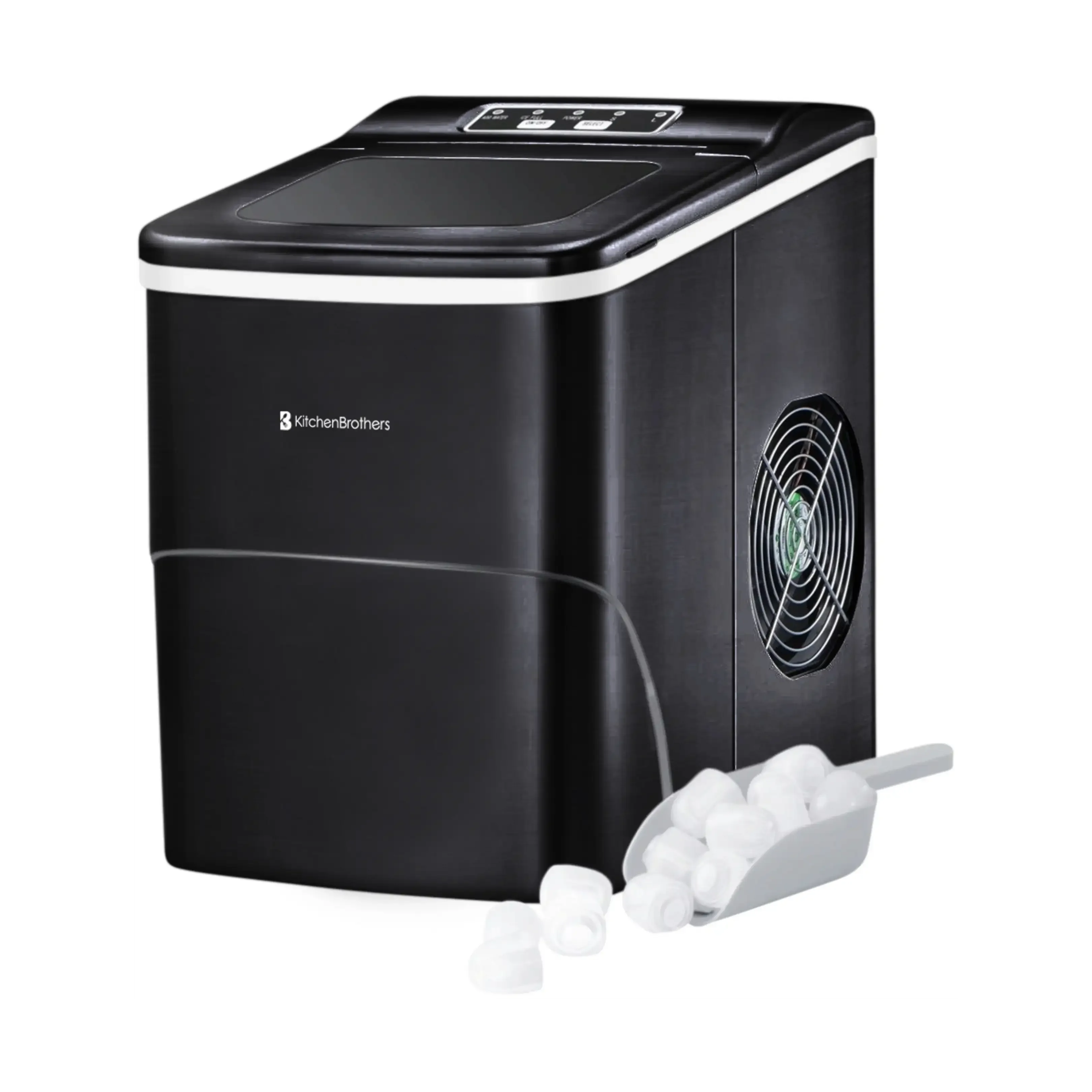 KITCHENBROTHERS KB719 Eiswürfelbereiter Kompakte Eiswürfelmaschine