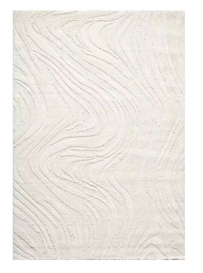 VIMODA Teppich mit Wellenmuster modernes Design dicht und weich