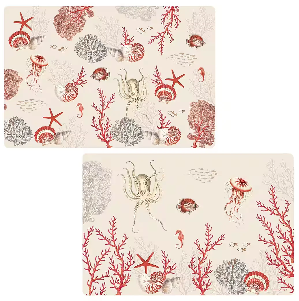 EASYLIFE Platzset Reef Tischset mit Meeresmotiv
