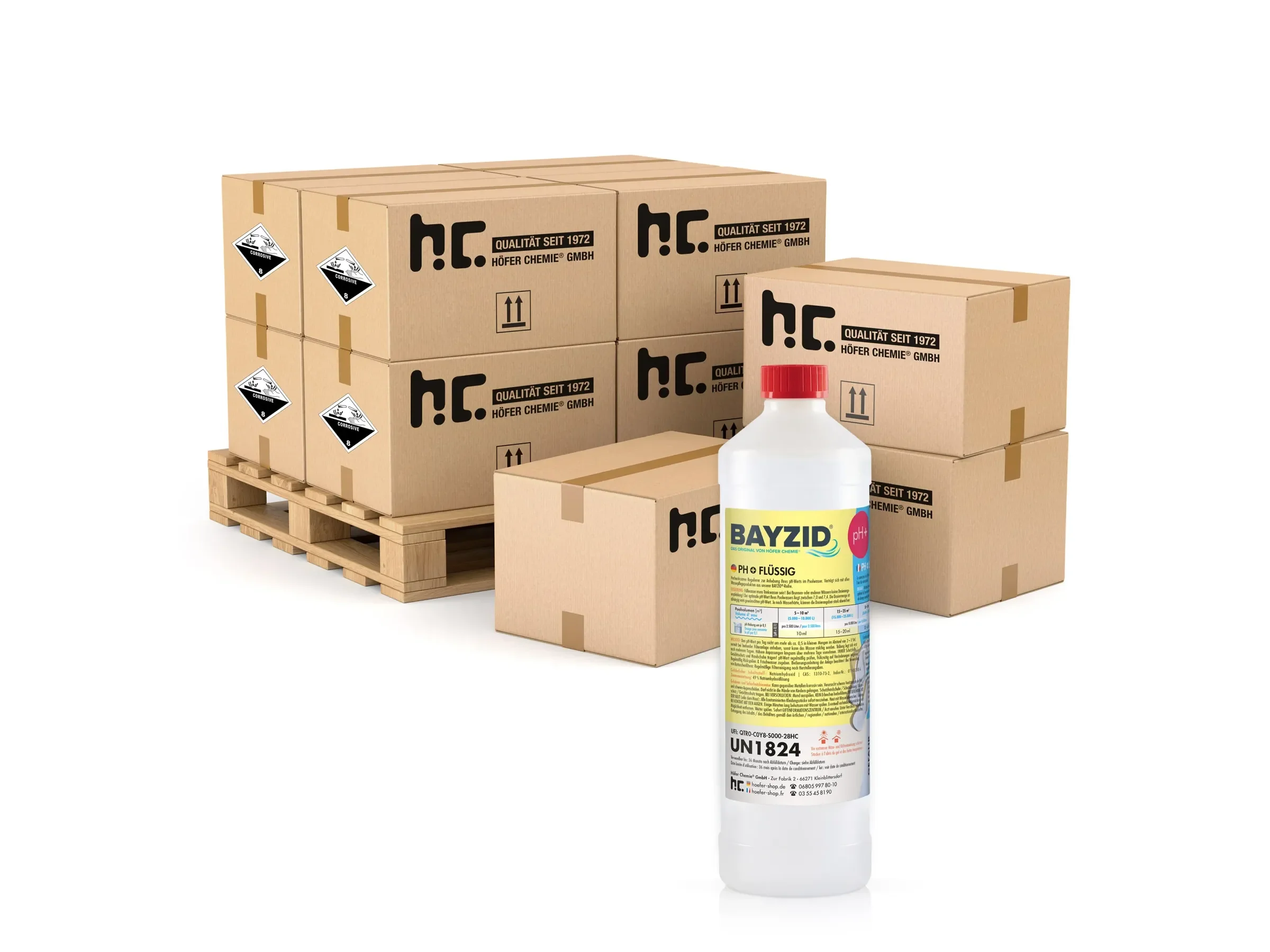 Bayzid pH Plus Flüssig Pool pH-Heber 540 x 1 kg