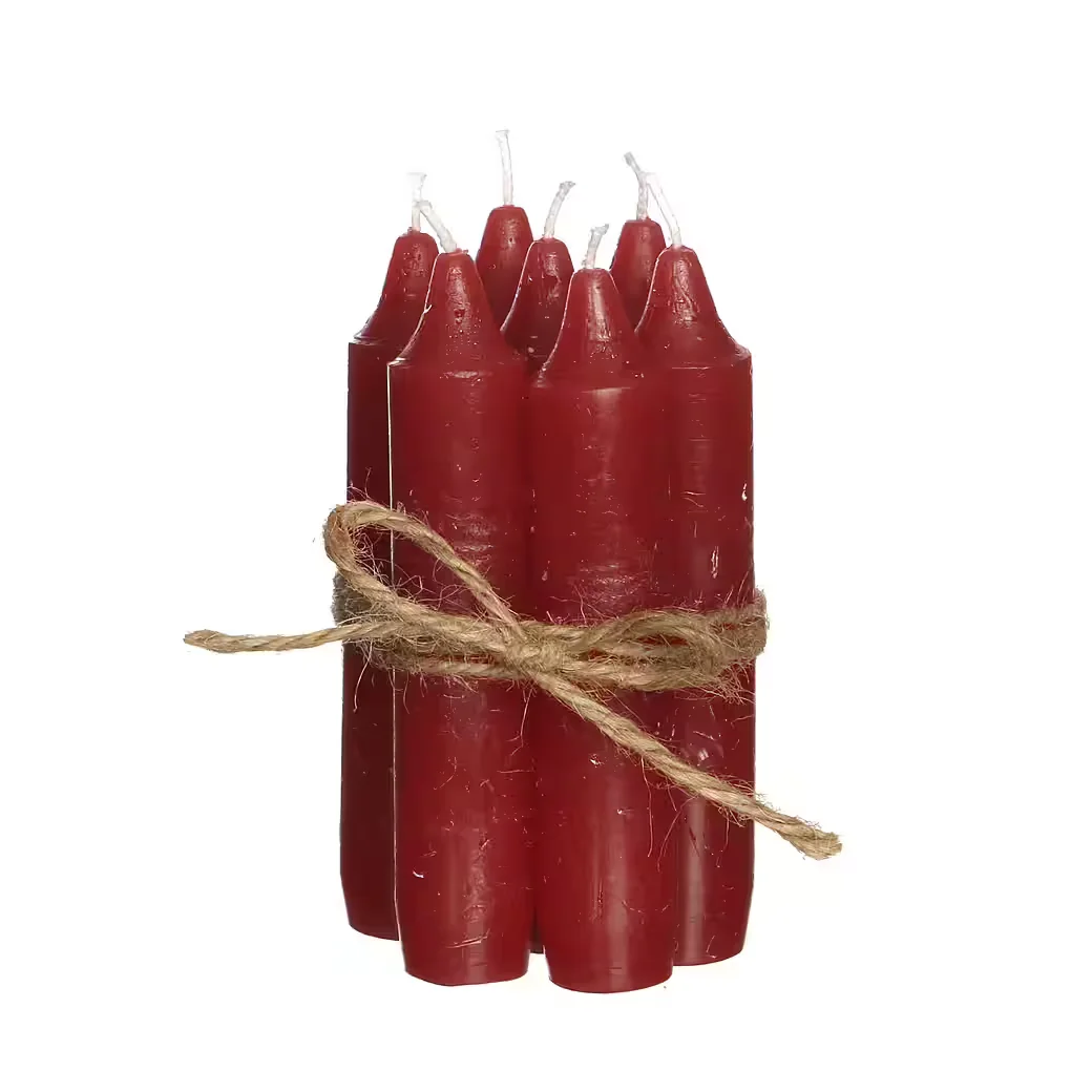 ANNASTORE Spitzkerzen 7-teilig 11cm Stabkerzen für Flaschen und Vasen