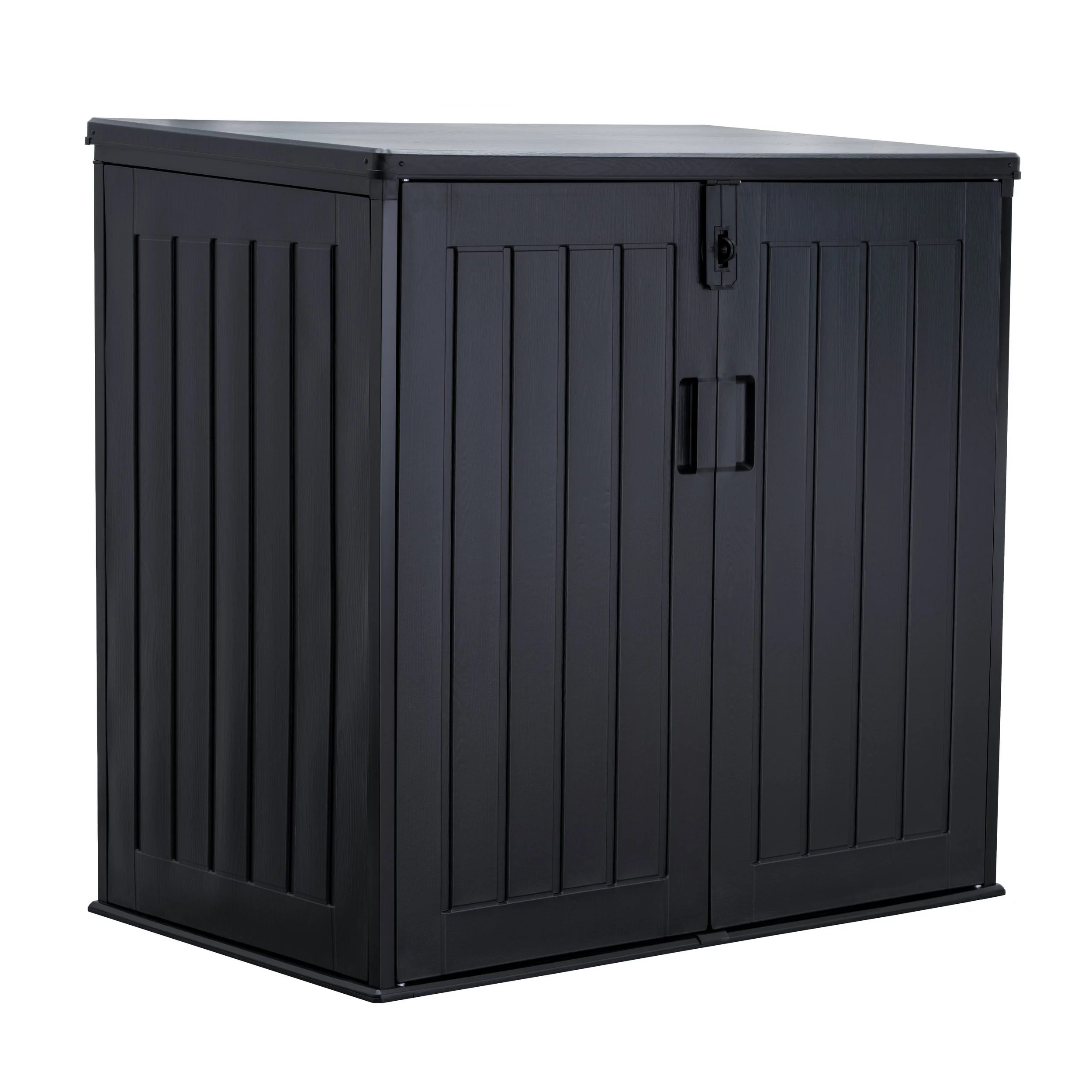 KOLL LIVING Mülltonnenbox Soraya 775 L Schwarz für 2x120 L Mülltonnen
