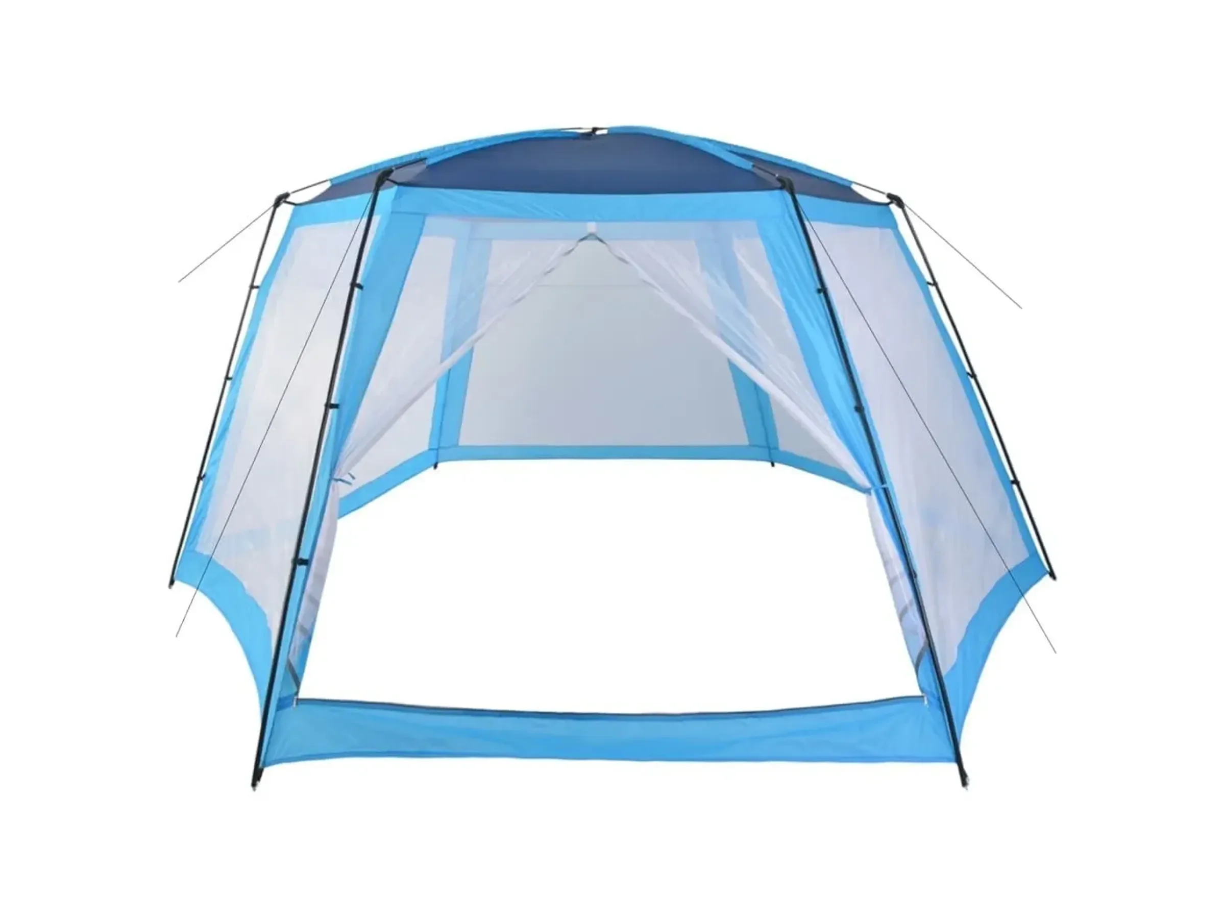 vidaXL Poolzelt blau 660 x 580 x 250 cm Ueberdachung 91576