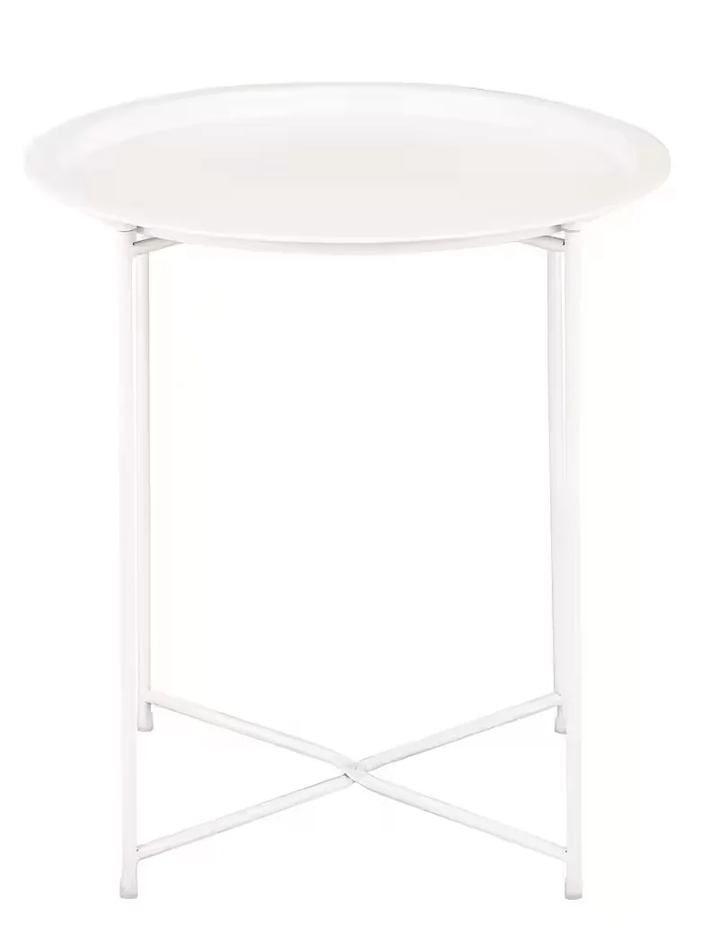 AMAGOHOME Gartentisch Beistelltisch 47 cm rund 2. Wahl Terrassentisch
