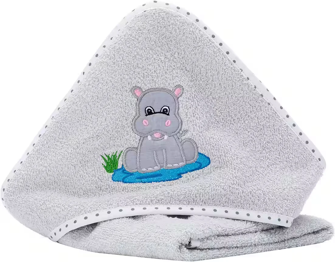 FILLIKID Kapuzenhandtuch Baby mit Tiermotiv weiches Badetuch
