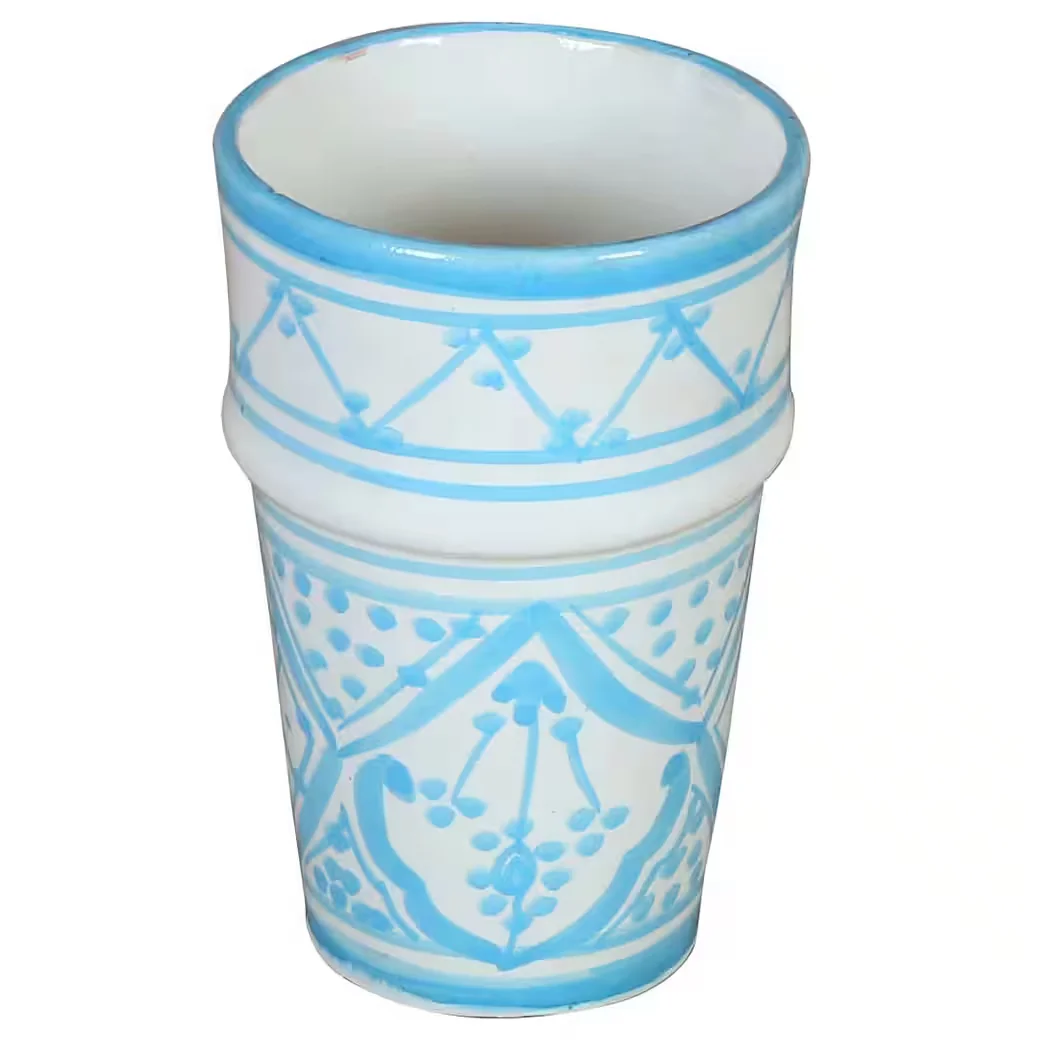 CASAMORO Sakina Tasse aus marokkanischer Keramik, handbemalt
