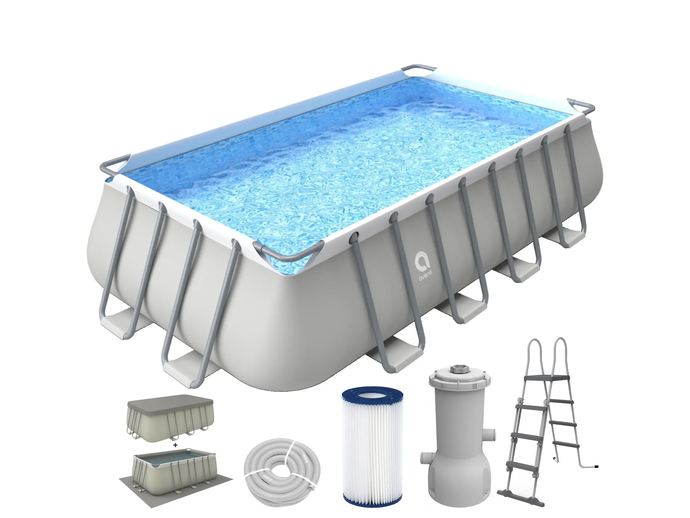 Avenli Frame Plus Stahlrahmenpool 549x305x122 Set mit Pumpe und Leiter