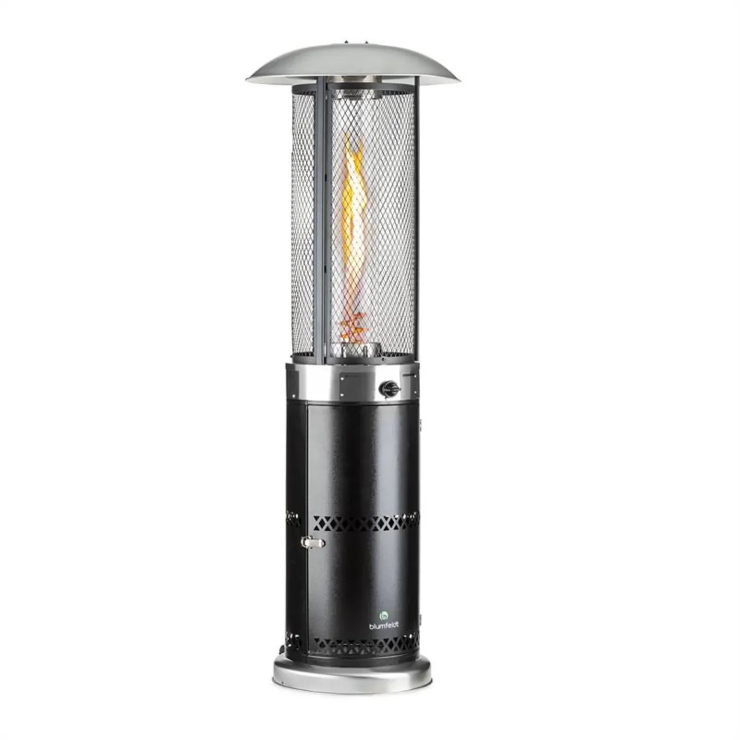 Blumfeldt Goldflame Deluxe Terrassenheizstrahler Gas Heizpilz Outdoor