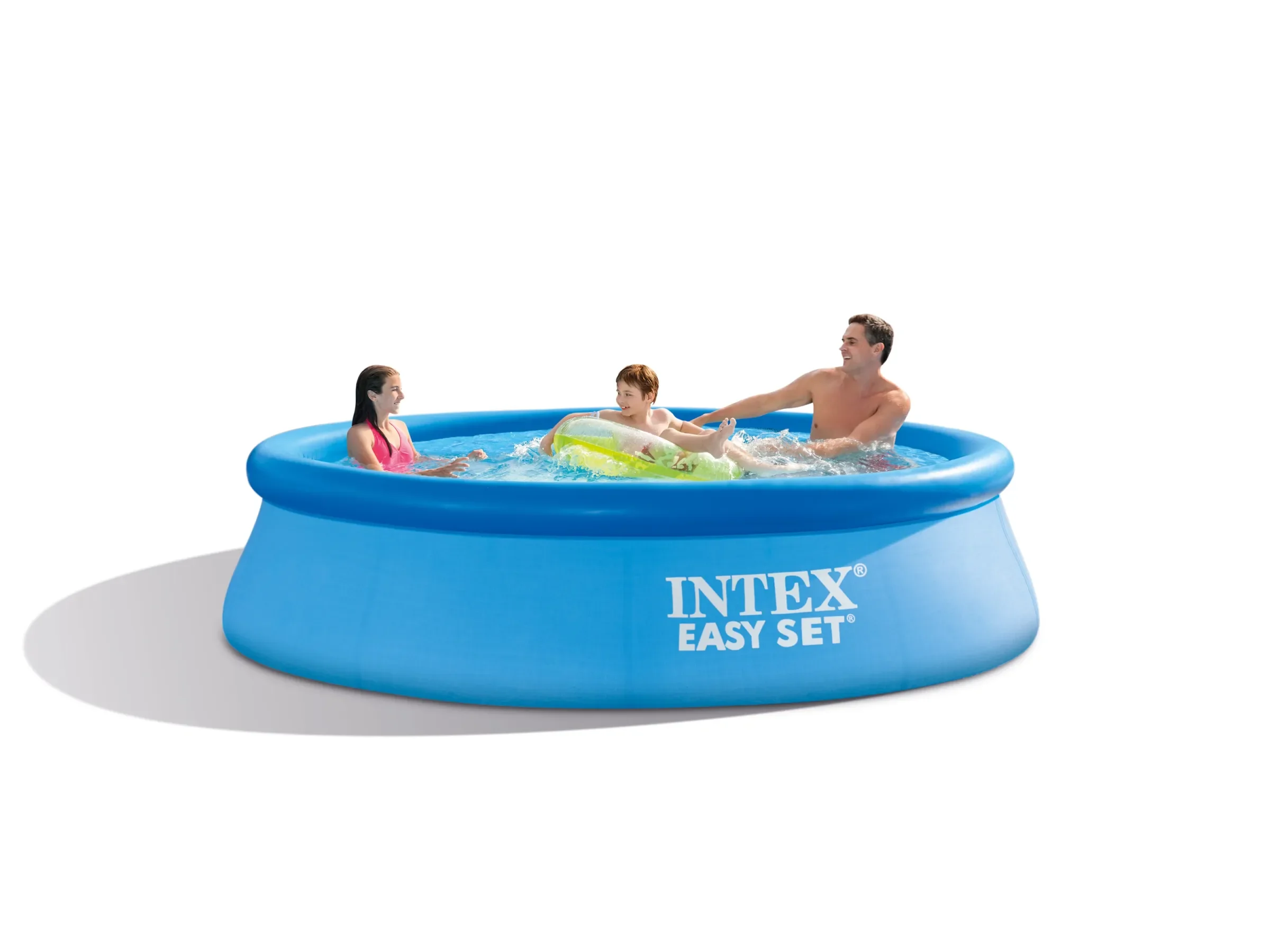 Intex Easy Set Aufstellpool aufblasbar rund 305 x 76 cm blau PVC