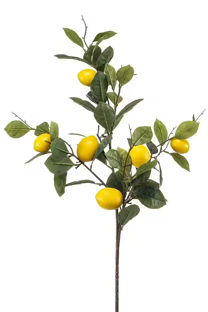 ARTPLANTS QUEOSHA künstlicher Zitronenzweig mit Früchten gelb 95 cm