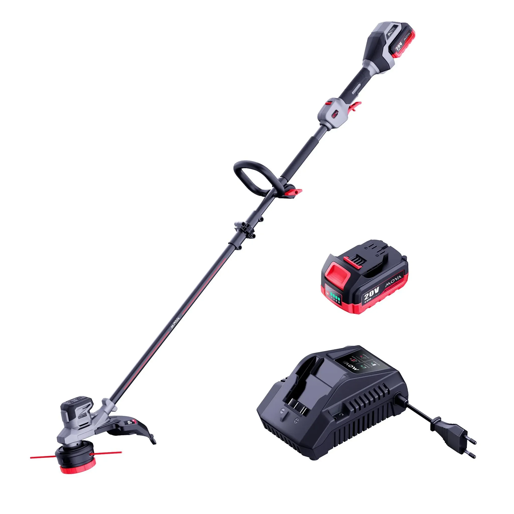 MOVA GT215 Akku-Rasentrimmer 38 cm bürstenlos 2-Gang Trimmen Kanten