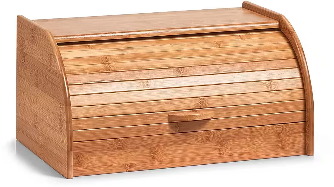 ZELLER PRESENT Brotkasten Bamboo aus Bambus Brotbox mit Deckel