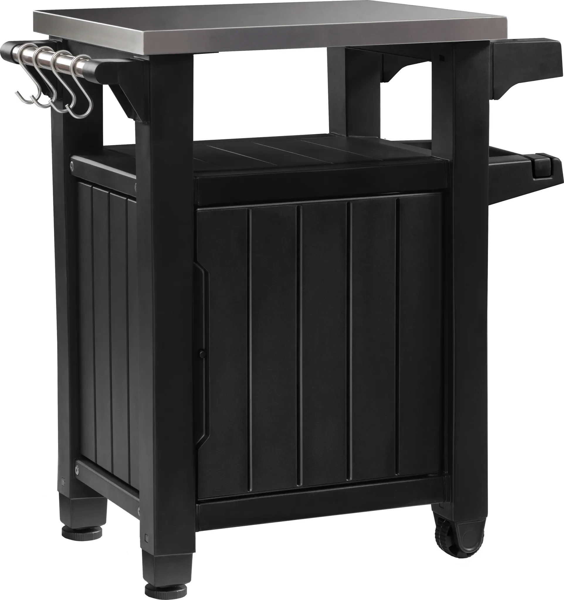 Keter Unity BBQ Grilltisch Outdoor eintürig Graphit 70x54x90 cm
