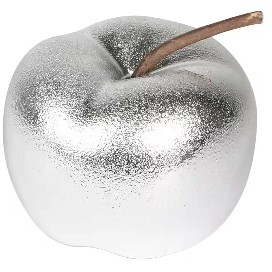 RIFFELMACHER & WEINBERGER Silberner Apfel Dolomit Dekofigur