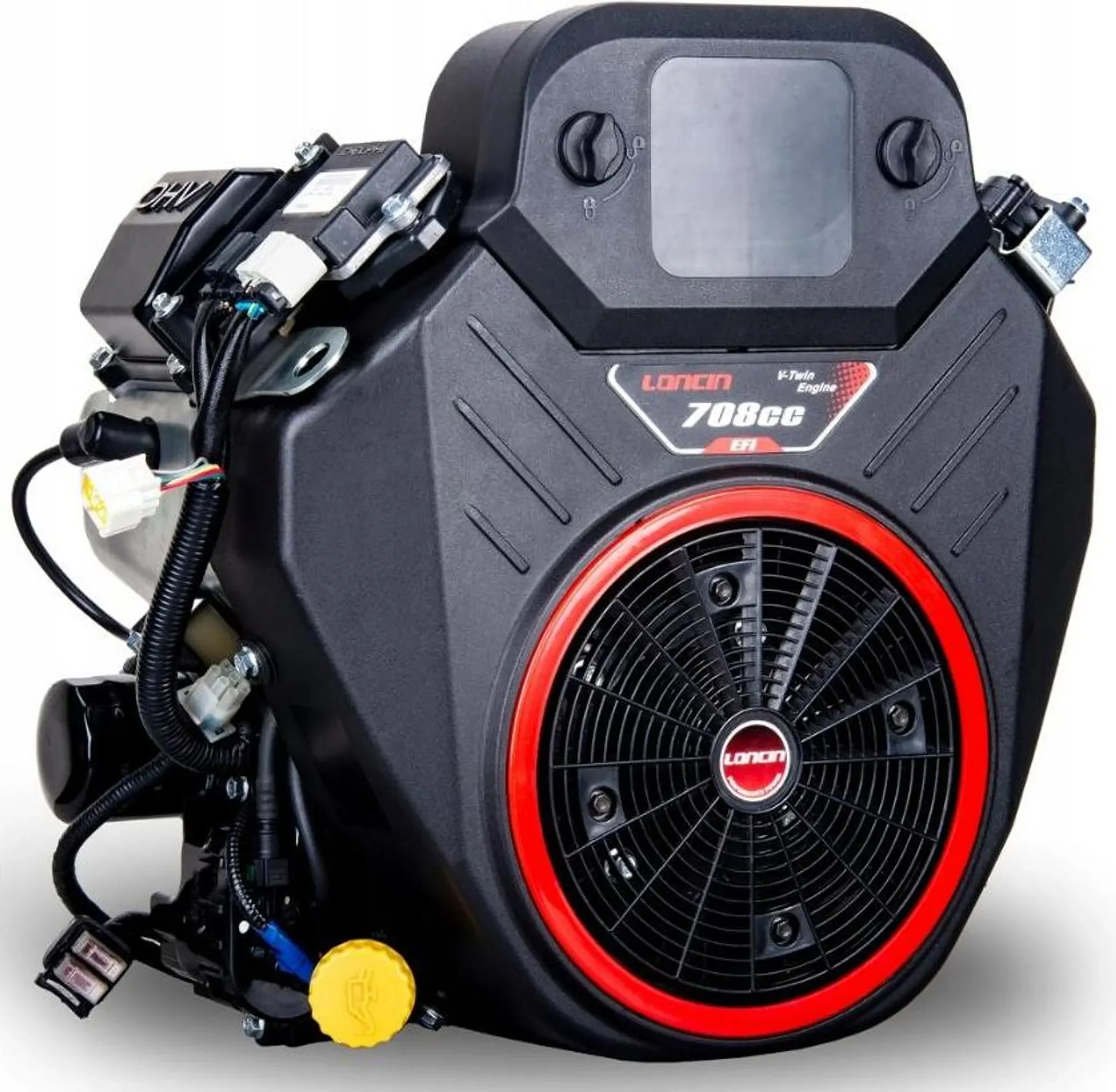 Loncin LC2P77F V2 Motor 22 PS 708 cm3, Welle 25,4 mm für Traktor