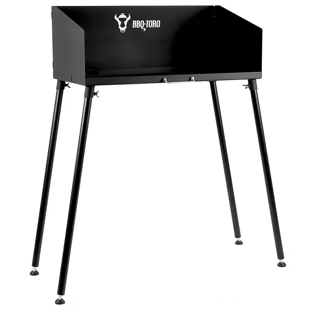 BBQ-TORO Feuertisch Dutch Oven mit Windschutz 75 x 40 cm Grilltisch