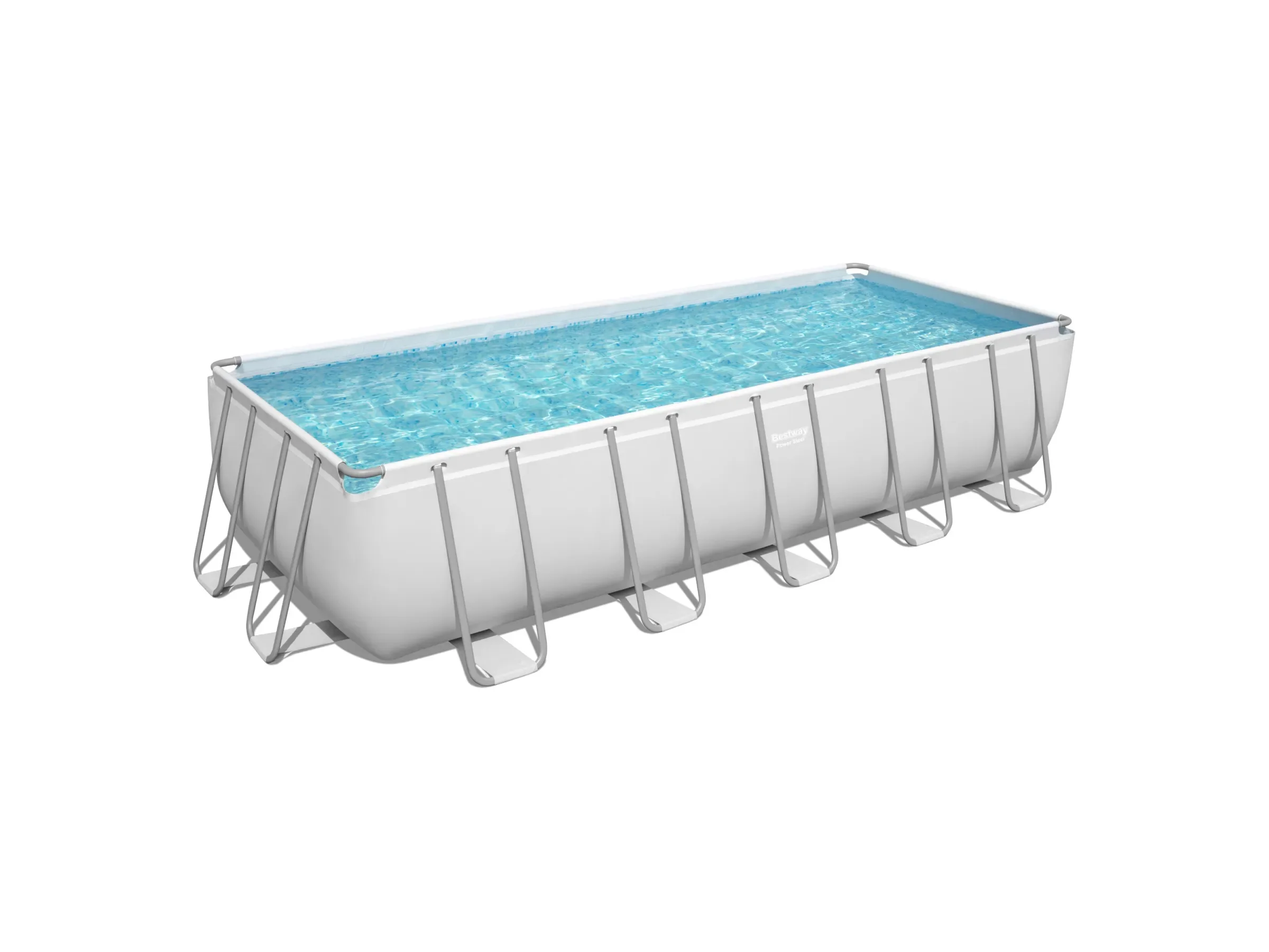 Bestway Power Steel Stahlrahmenpool-Set 640x274x132 cm rechteckig