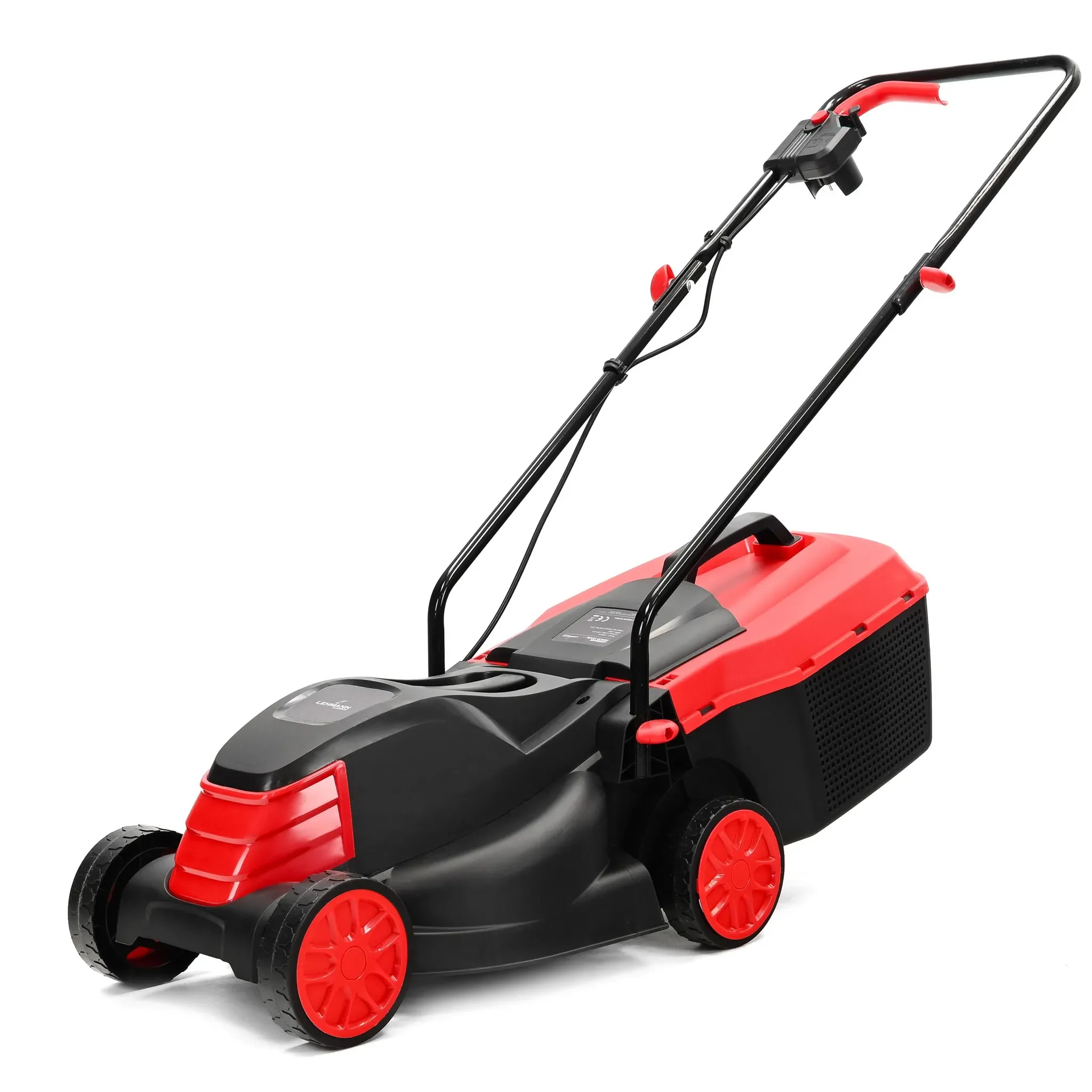 LEHMANN Elektro-Rasenmäher 1200W 32 cm 25 L 3-stufig 25–65 mm 500 m²