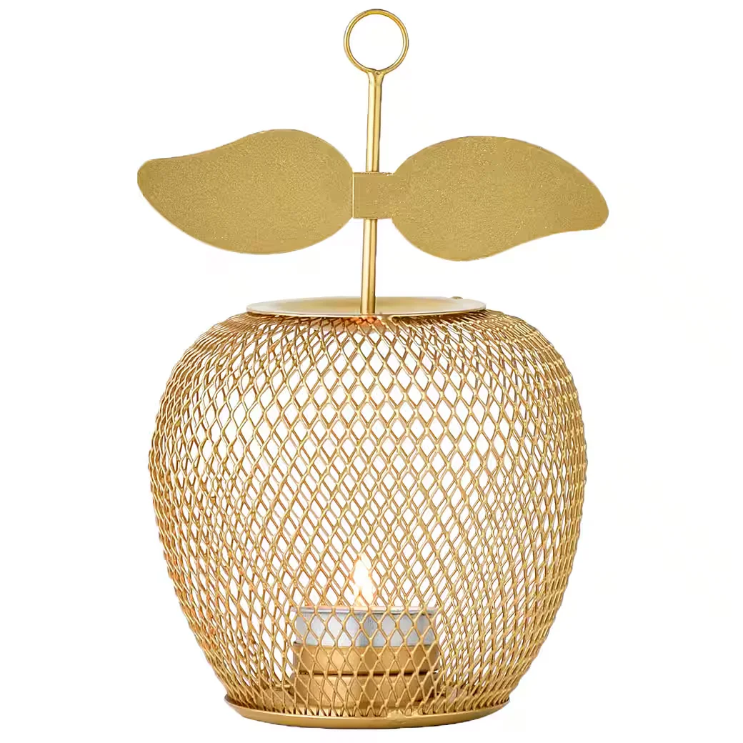 MARRAKESCH ORIENT&MEDITERRAN INTERIOR Teelichthalter Manzana Gold 19cm