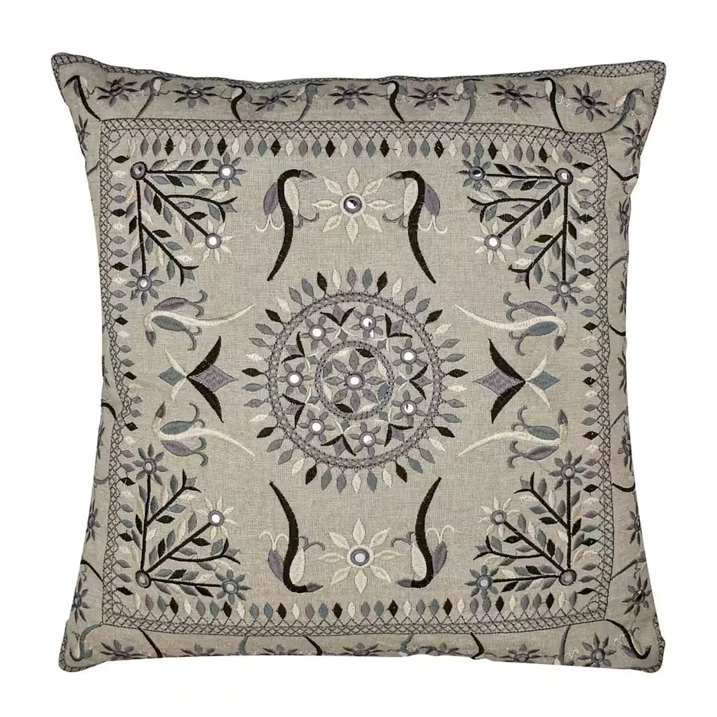 MARRAKESCH ORIENT & MEDITERRAN INTERIOR Kissenbezug Lodge 50x50 Grau