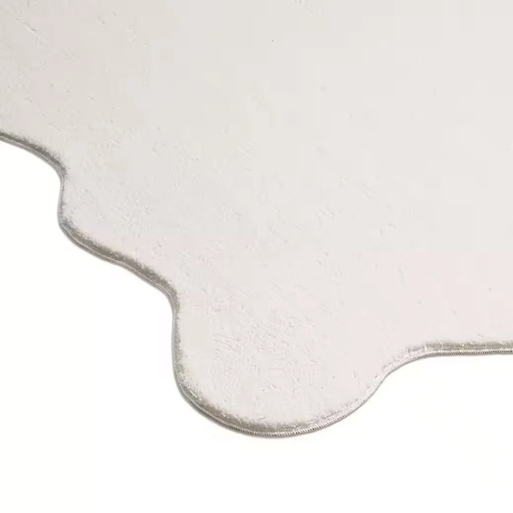 CARPETIA Designteppich creme modern mit Wellenmuster