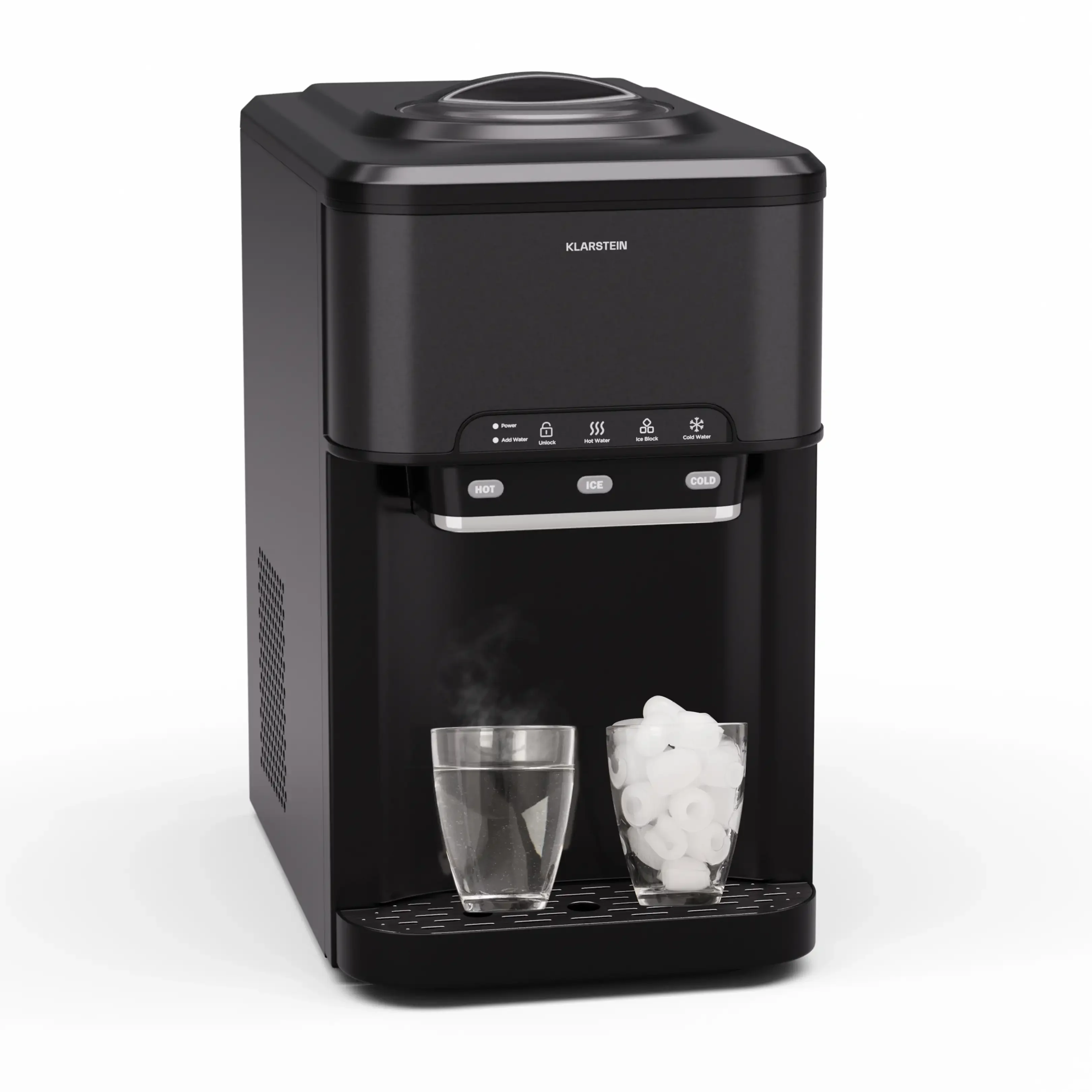 KLARSTEIN Aqueous Eiswürfelmaschine 120 W Schwarz Tischgerät