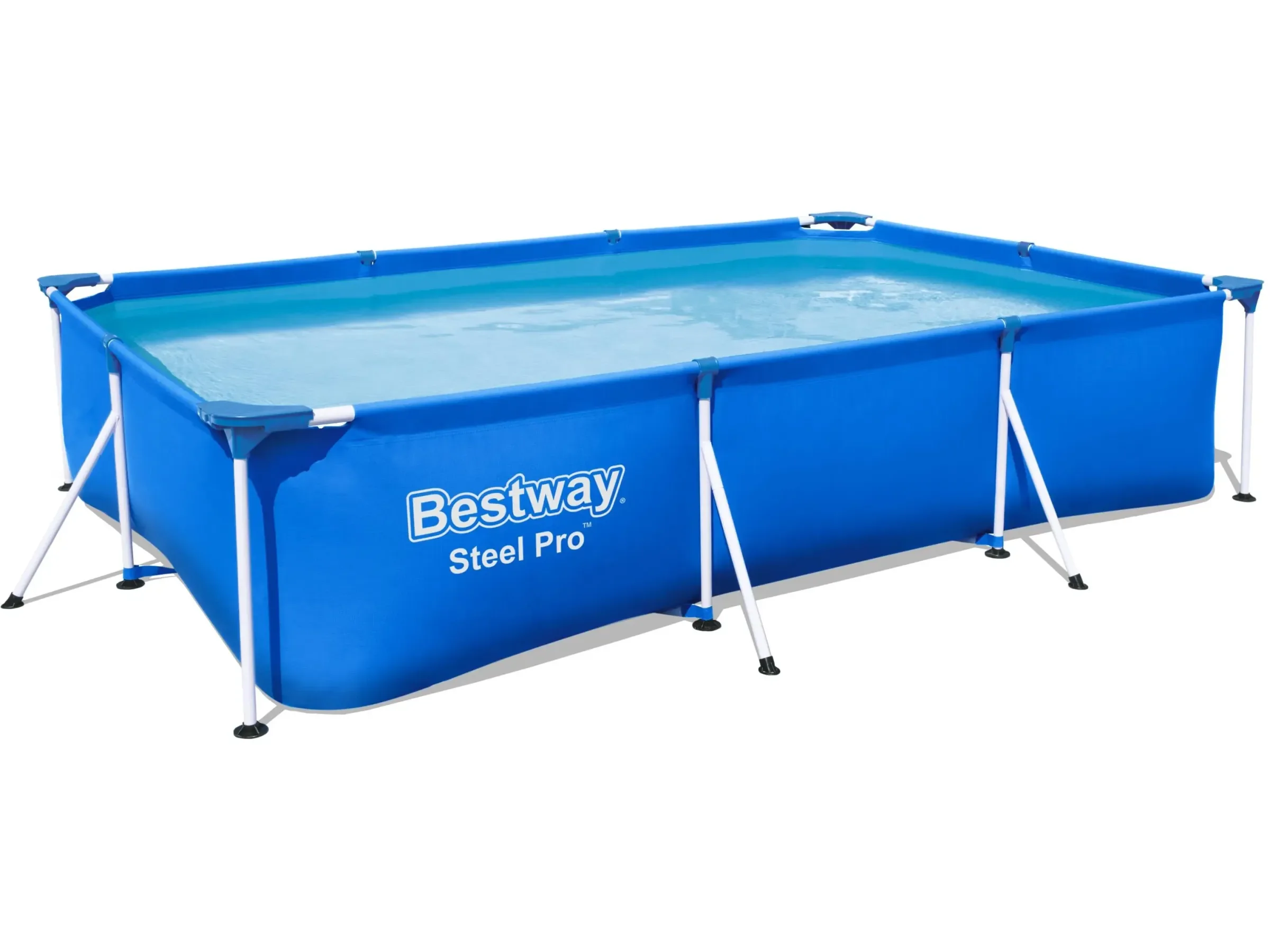 Bestway Steel Pro Frame Stahlrahmenpool 300x201x66 cm rechteckig blau