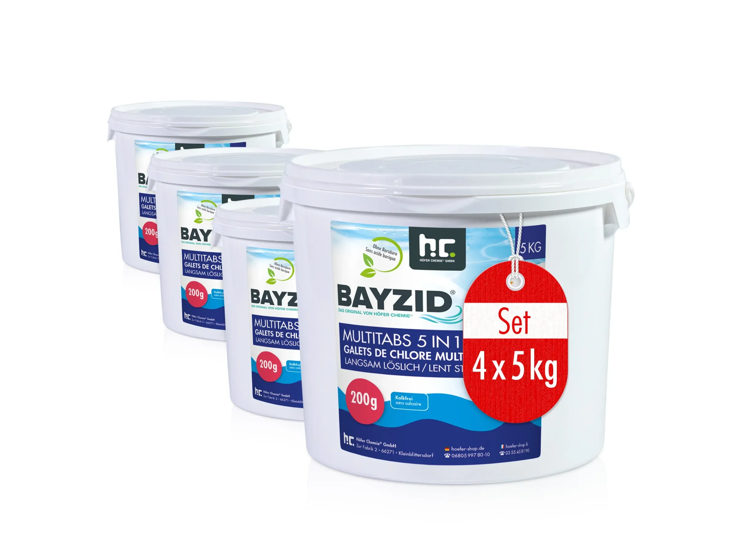 Bayzid Pool Multitabs 200 g 5in1, 4 x 5 kg