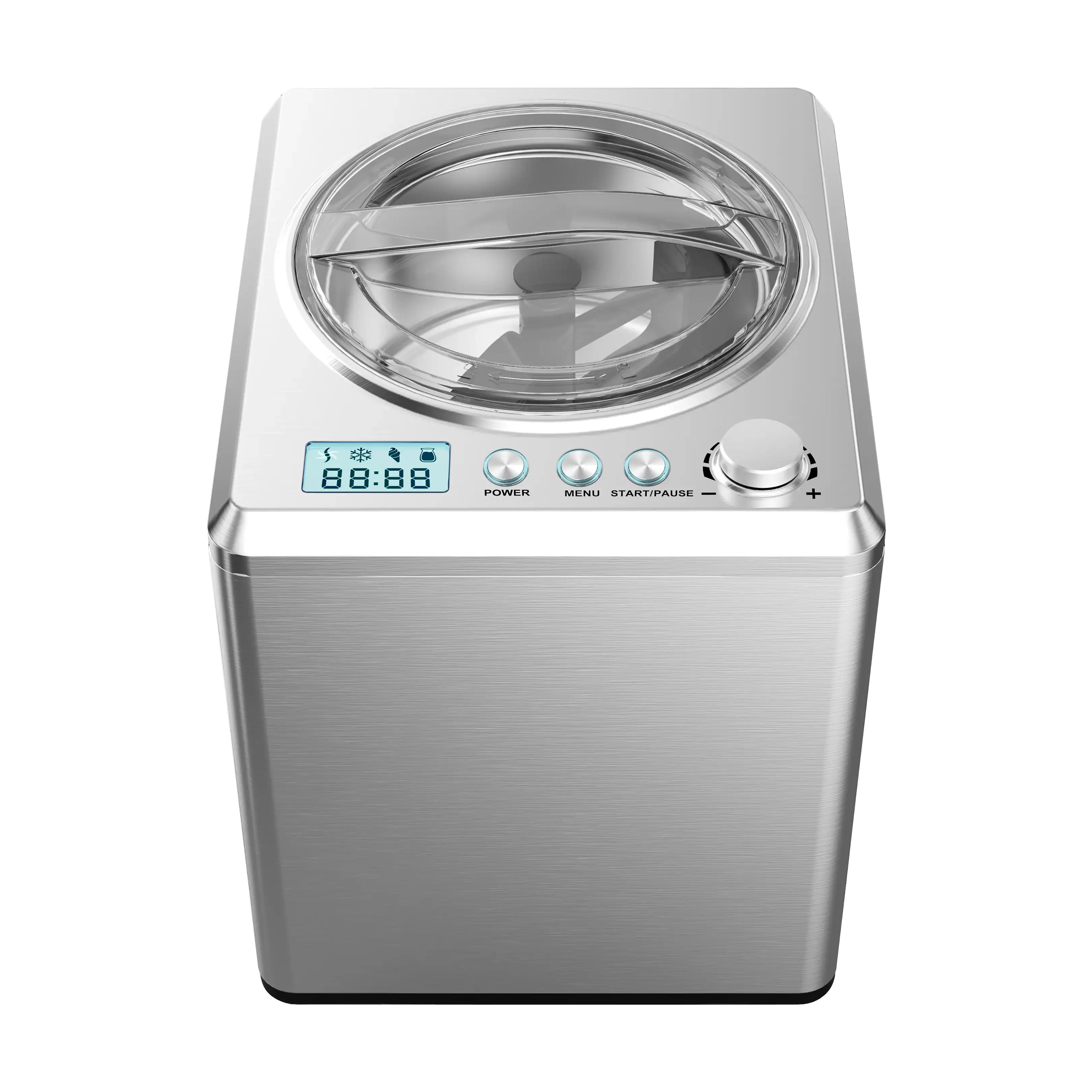 MELISSA 16310193 Eismaschine 180 Watt Edelstahl RVS