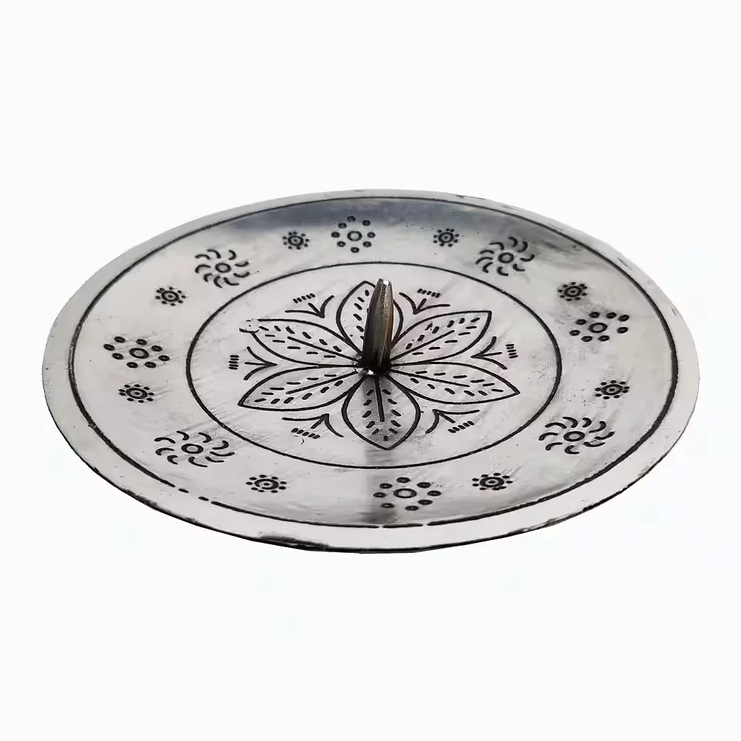 Marrakesch Orient Mediterran Kerzenhalter Jaini silber 12cm
