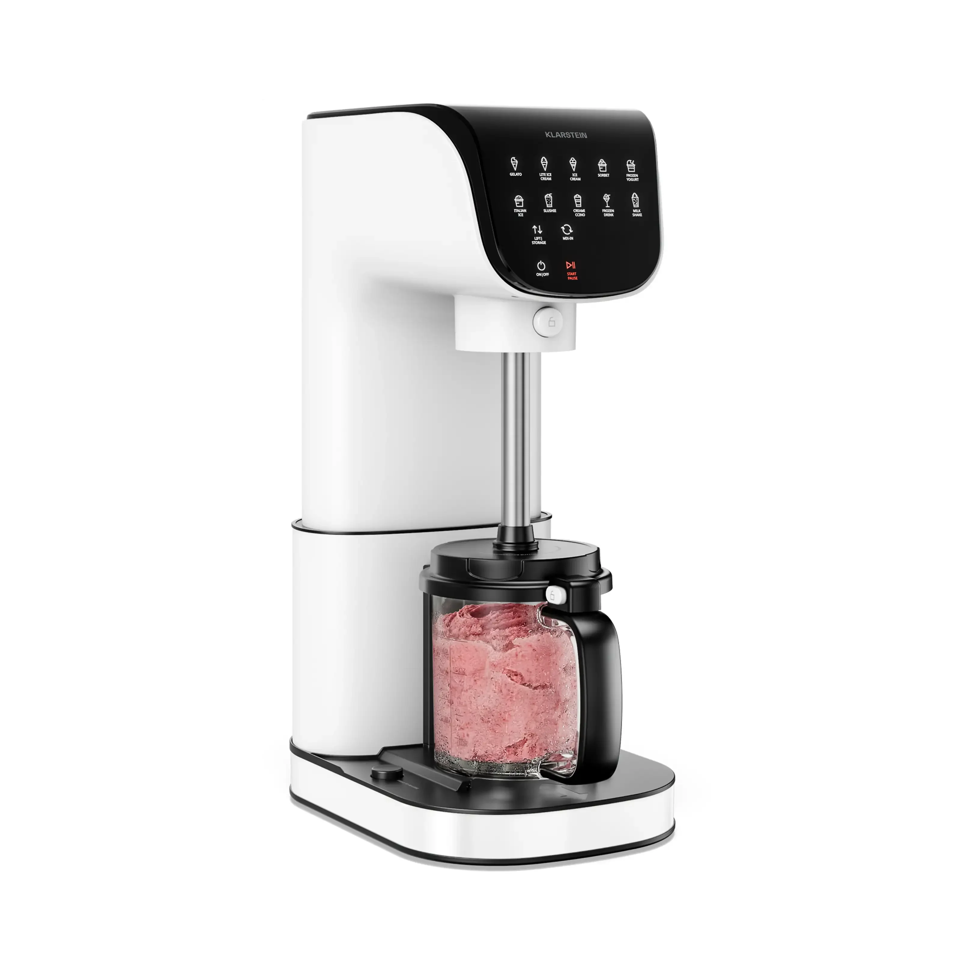 KLARSTEIN Velaire Eismaschine 500 W Weiß für Speiseeis