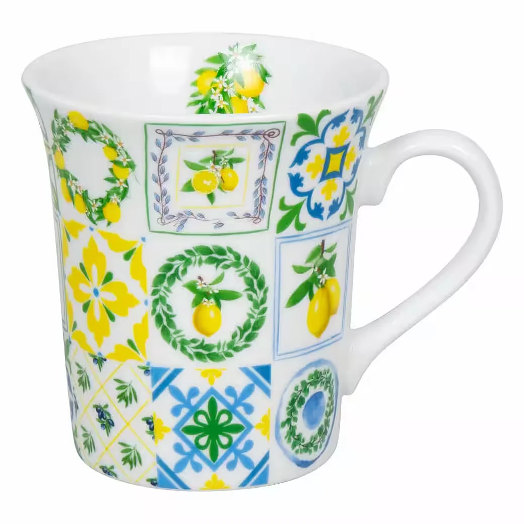 KÖNITZ Kaffeebecher Sizilianische Muster 410 ml