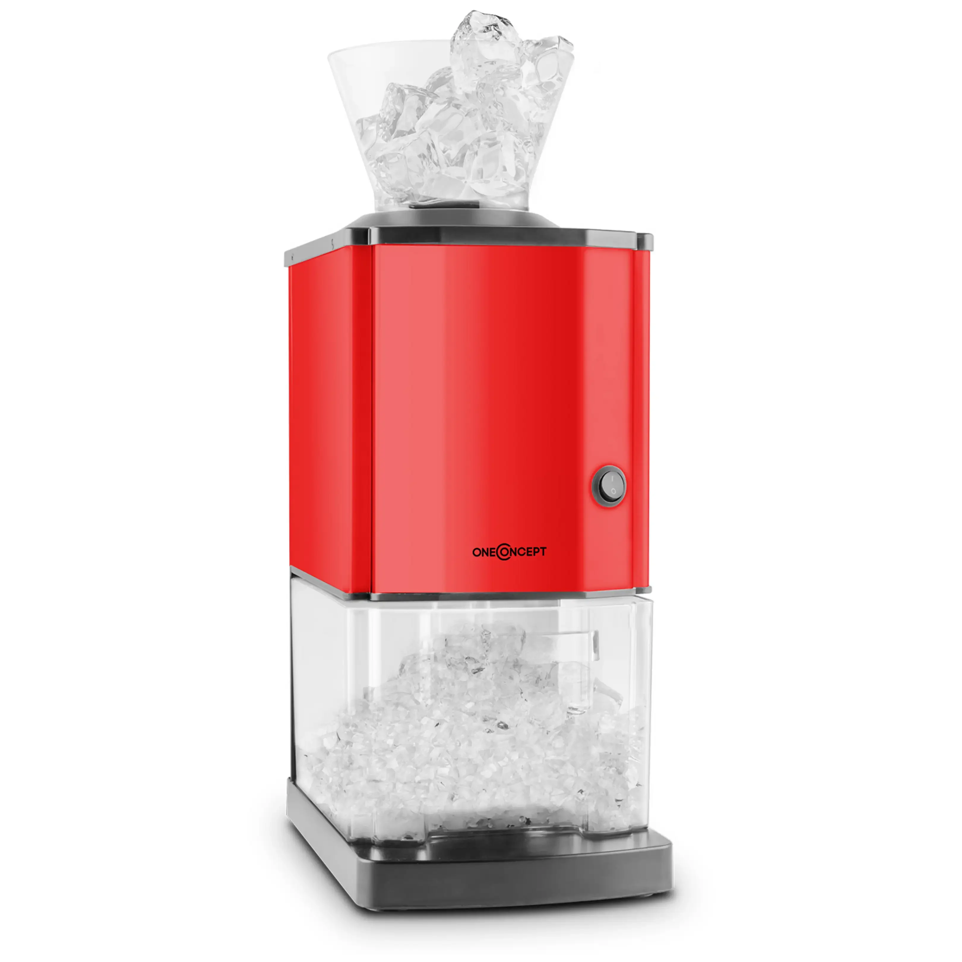 ONECONCEPT Icebreaker Eiscrusher 90 Watt rot Crushed Ice Maschine