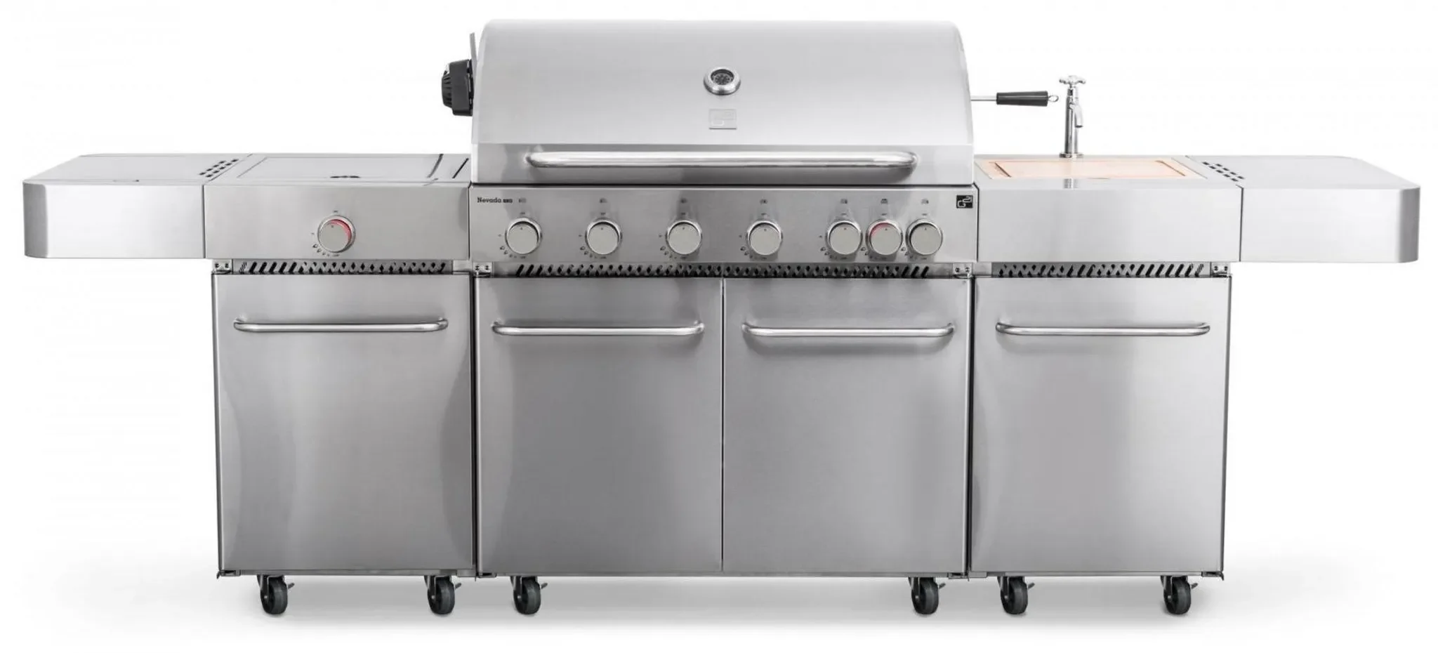 G21 Nevada BBQ Kitchen Gasgrill 8 Brenner mit Druckminderventil
