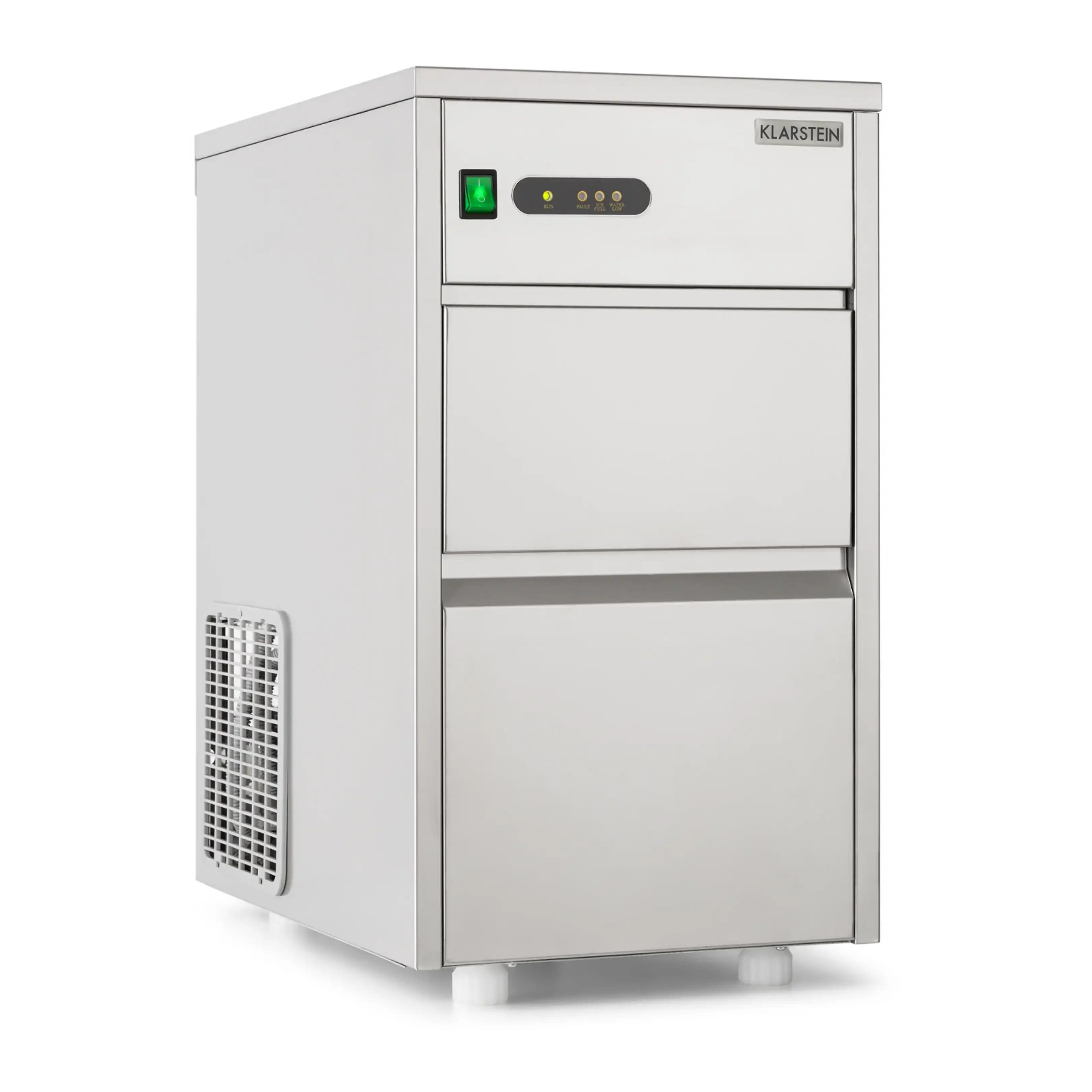 KLARSTEIN Powericer XL Eiswürfelmaschine 145 W Silber Ice Maker