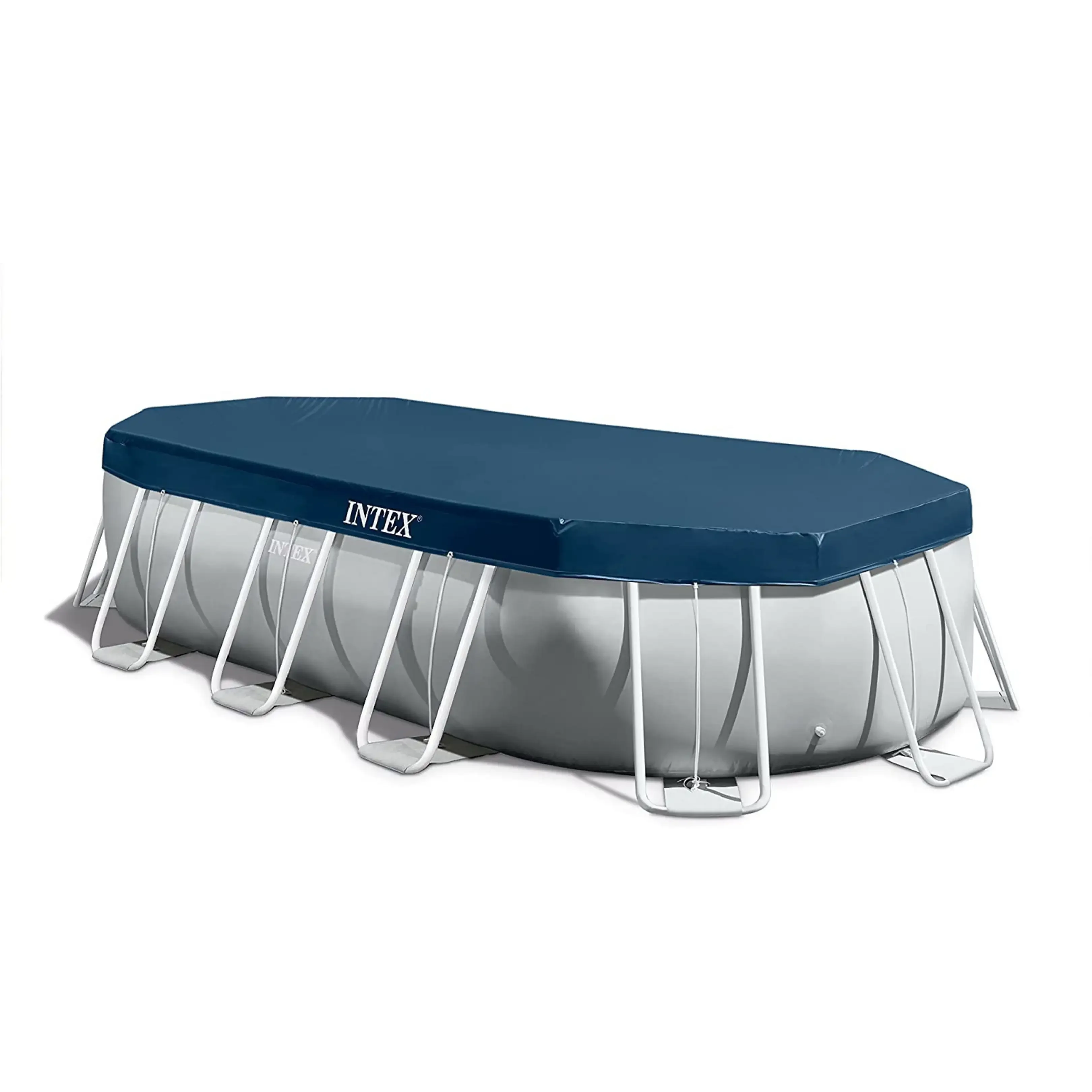 Intex Prism Frame Oval 26796GN Aufstellpool mit Schwimmtieren