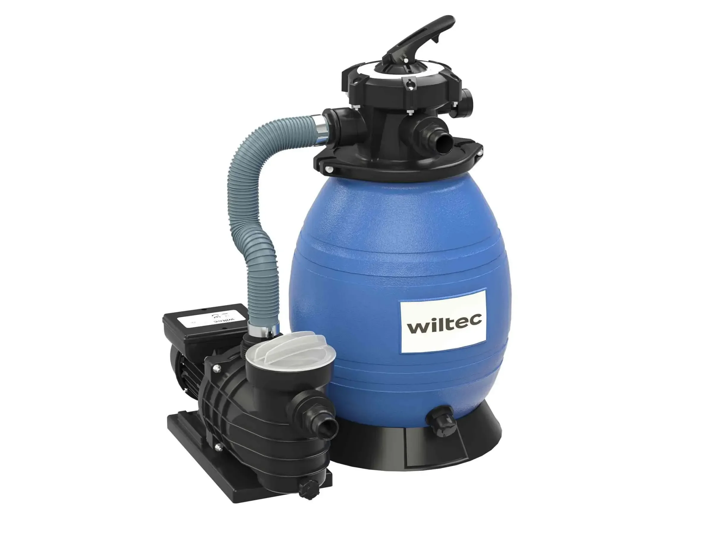 Wiltec Sandfilteranlage 370W 26L Filtertank 13200 L pro Std Poolpumpe