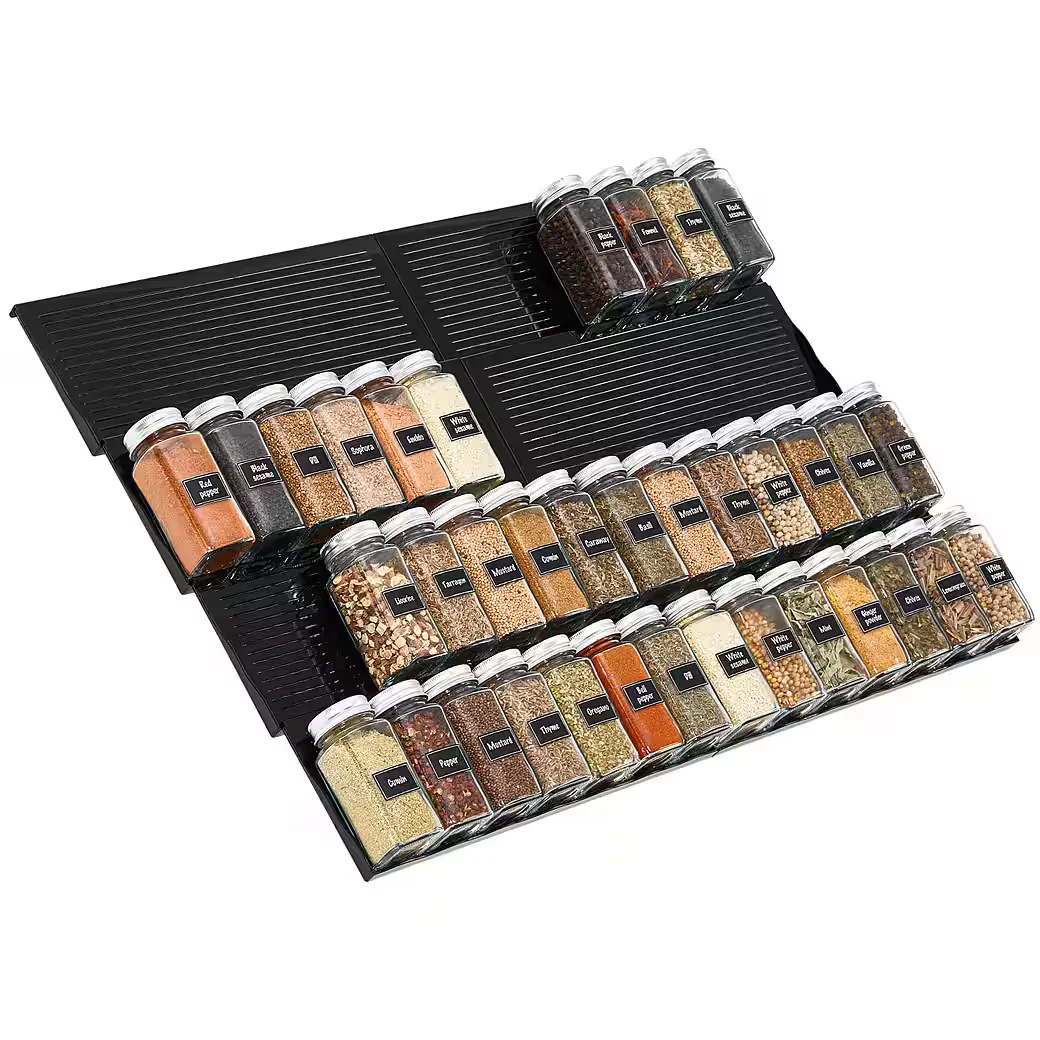 LIFEWIT Gewürzschublade Organizer, erweiterbares Gewürzregal
