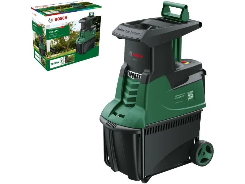 Bosch AXT 25 TC Gartenhäcksler Turbinen-Schneidsystem