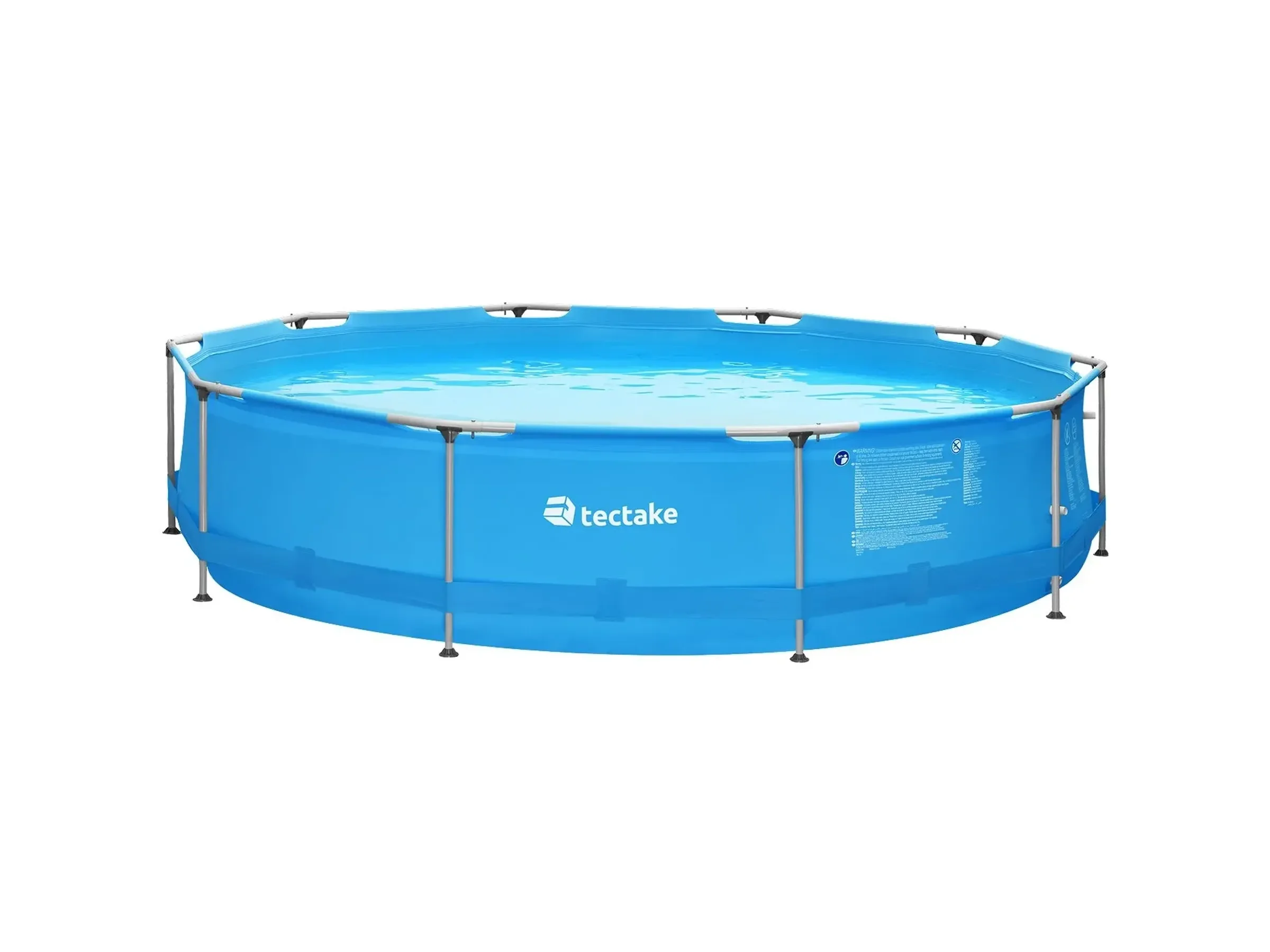 TECTAKE Summertime Stahlrahmenpool rund 360 x 76 cm blau
