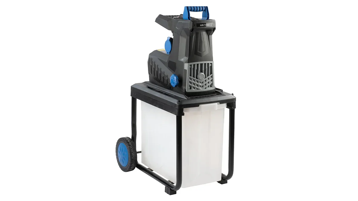 LUX-TOOLS Elektro Walzenhäcksler leise Gartenhäcksler E-LH-2800/45B